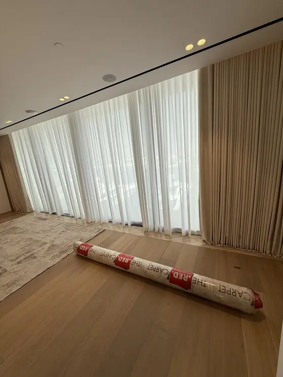 Marsa Al Arab - curtains and blinds installation in Jumeirah